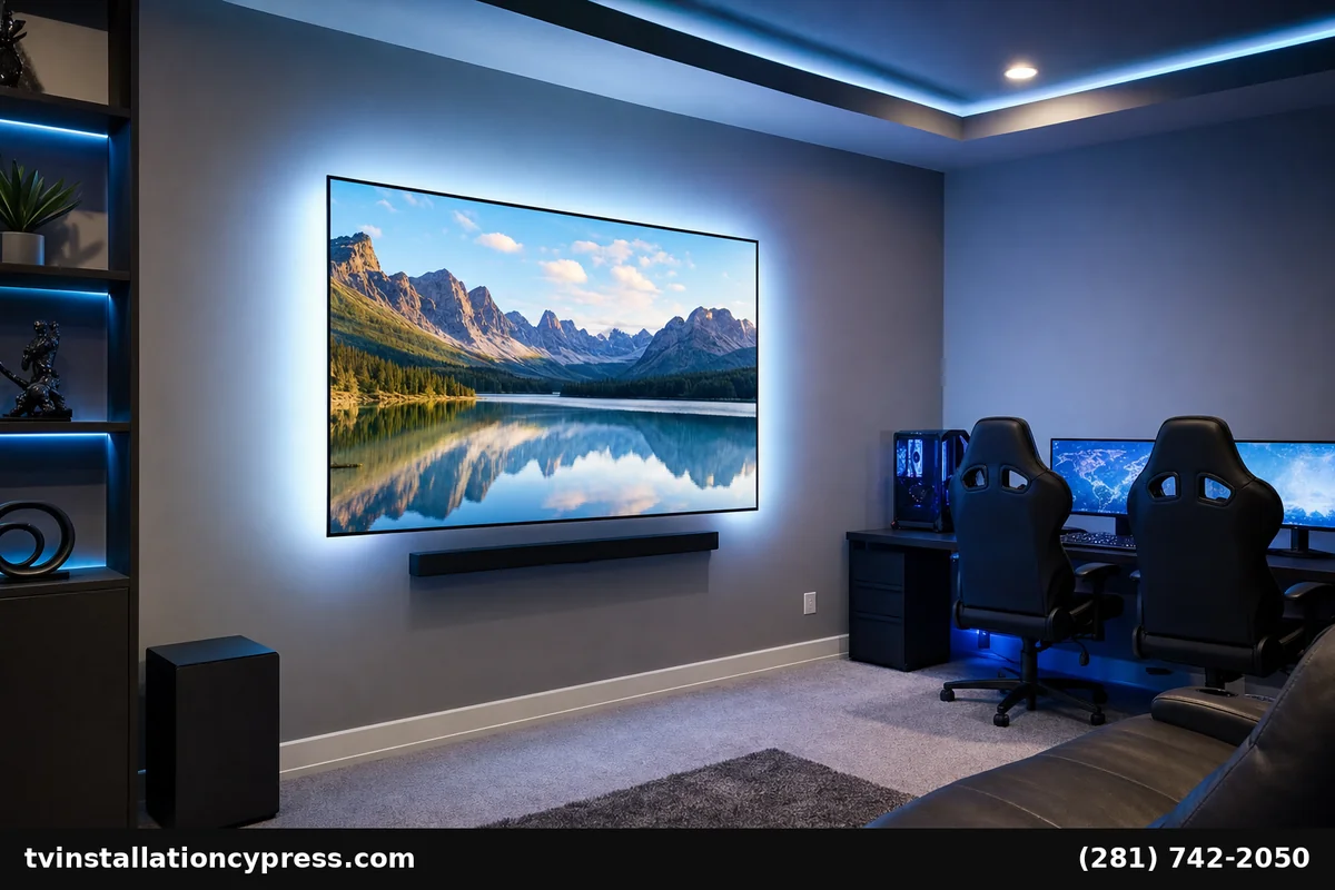 Game Room AV Setup Cypress Console Sound Lighting Guide
